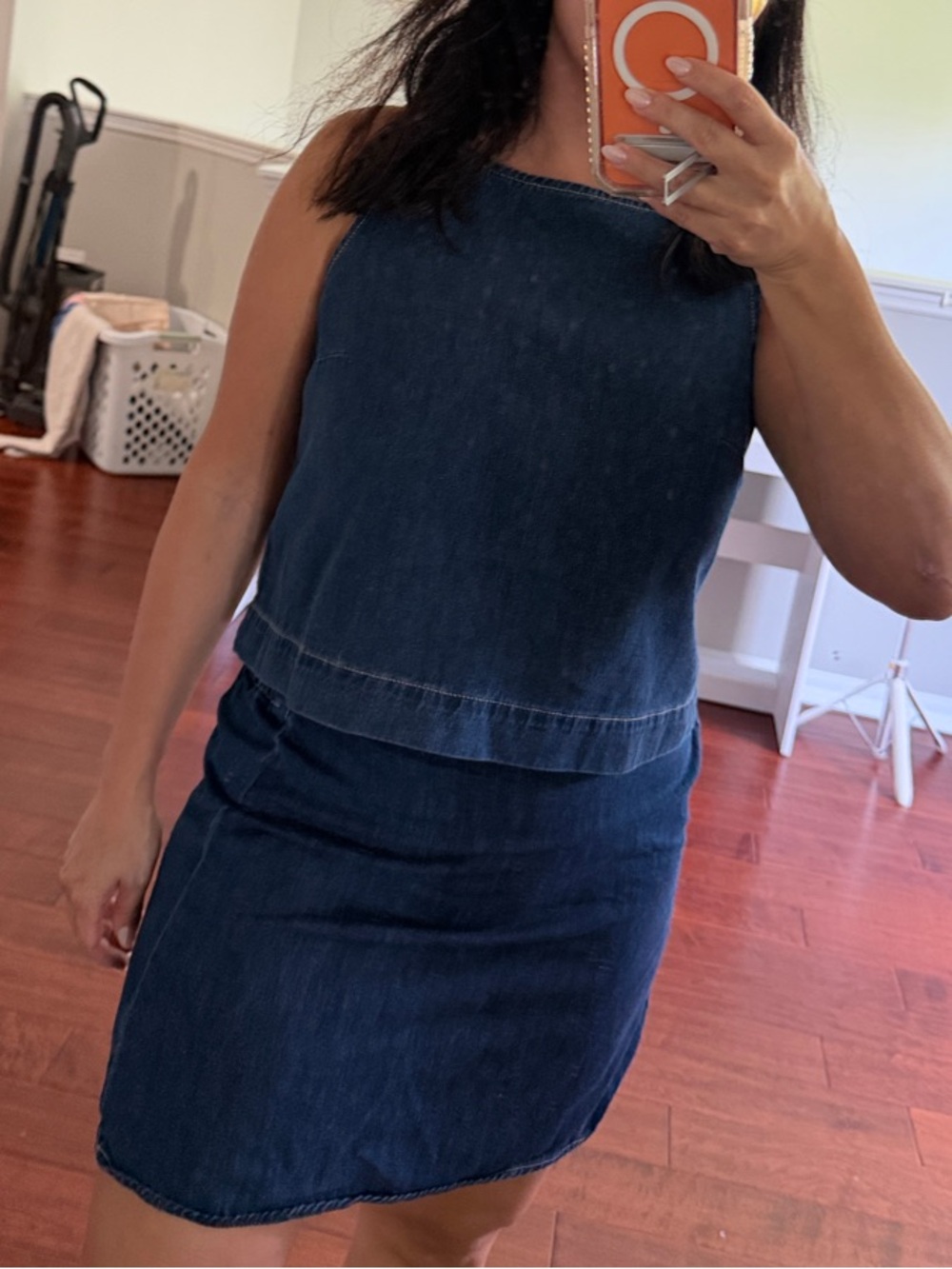 GAP Dark Blue Denim Tank Top